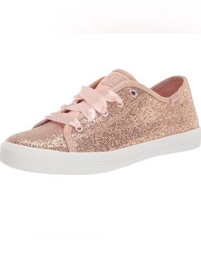 Sparkly Keds shoes in rose gold